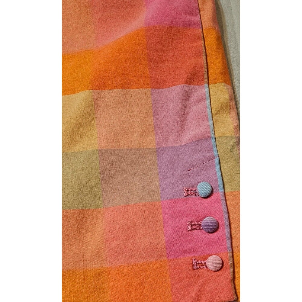 Versona Women's Multi-Color Plaid Stretch Pull-On Skort Size S/Preppy/Fun/Girly - Picture 5 of 8